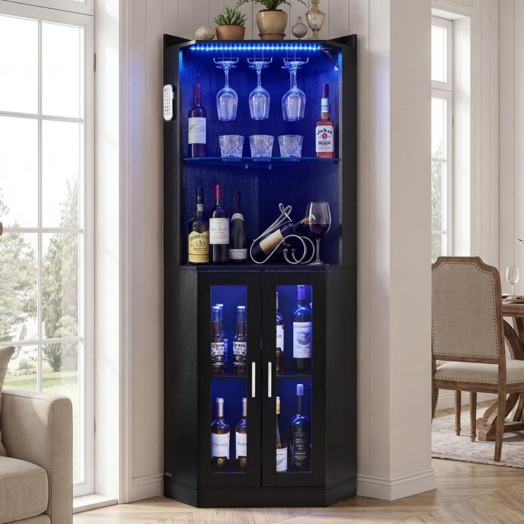 Buffet en Metal, Finition Noir