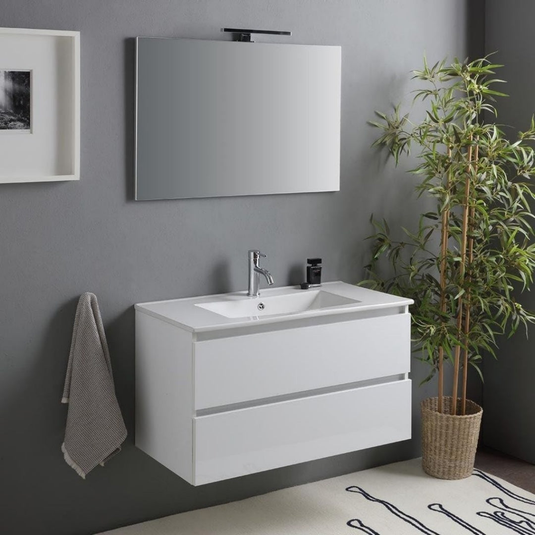 Meuble de Salle de Bain – ABS, Blanc