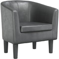 Fauteuil Gris en Cuir