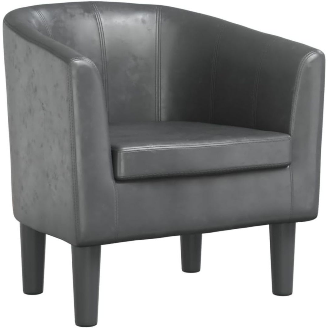 Fauteuil Gris en Cuir
