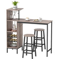 Tabouret de Bar en MDF, Finition Noir