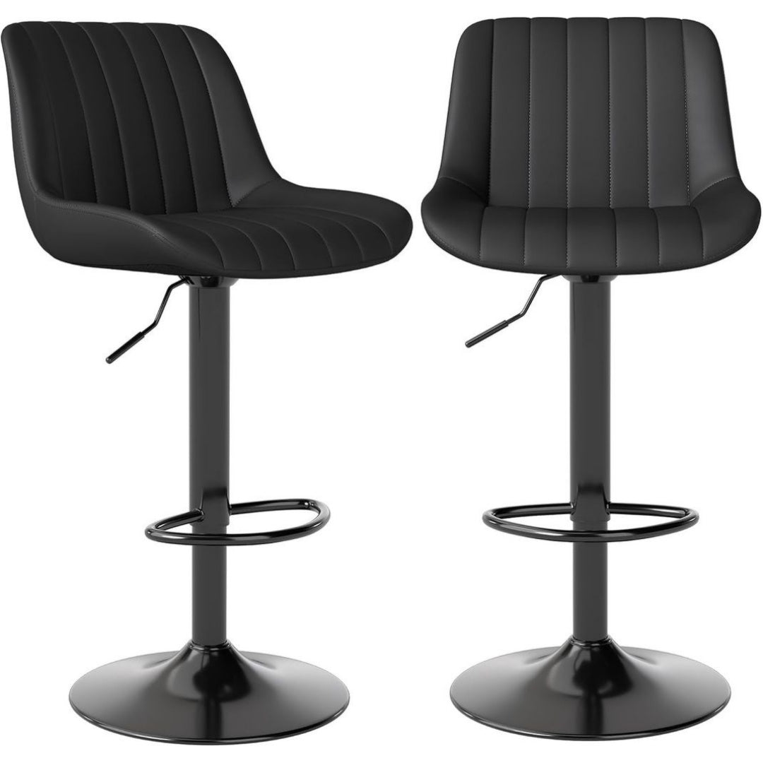Tabouret de Bar en Metal, Finition Marron Cafe