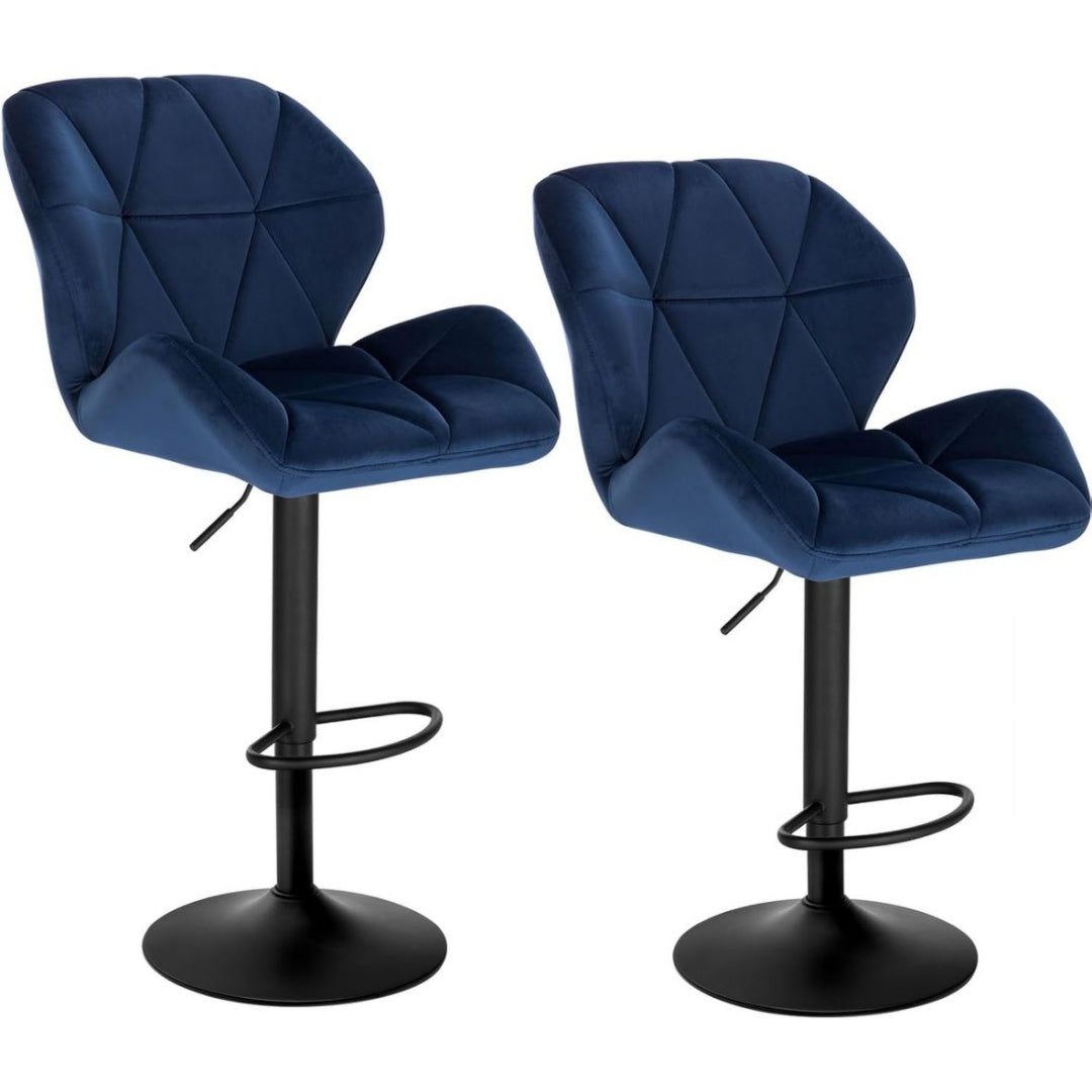 Fauteuil en Velours, Finition Noir