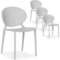 Fauteuil en Plastique, Finition Gris