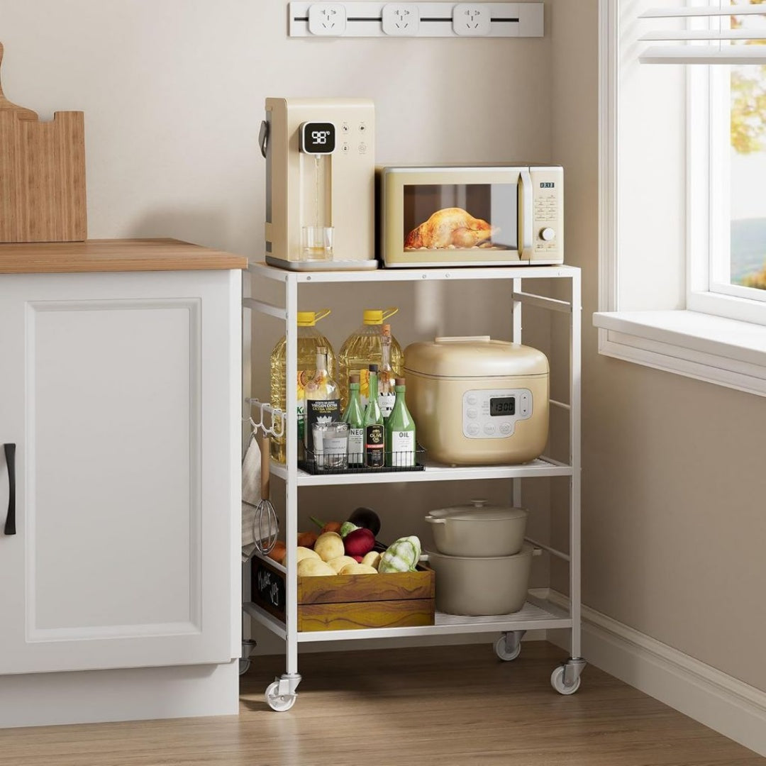 etagere de Cuisine 40 x 60 x 84,7 cm, Bois de Chene Marron Cafe