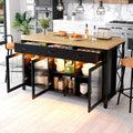 Table a Manger, 150 x 80 cm, Couleur Marron Cafe bg4552924